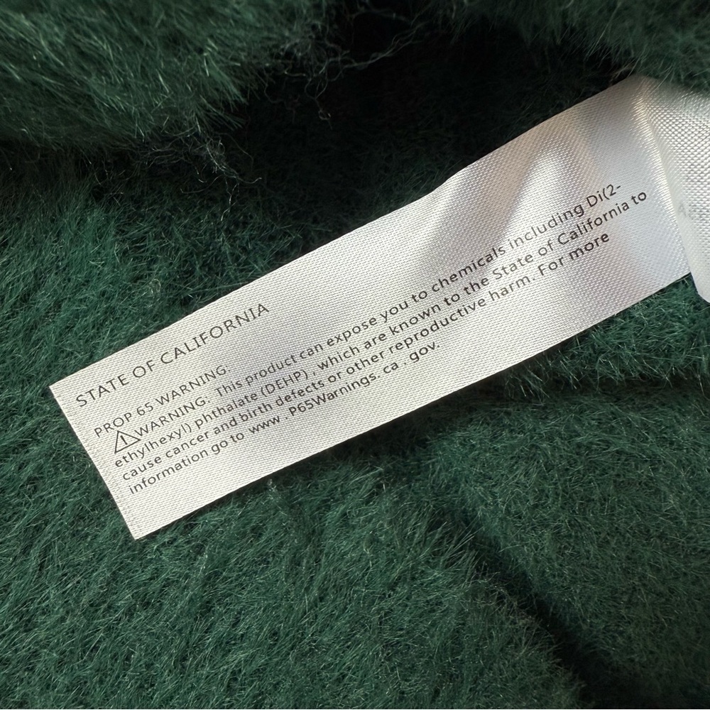 IJOAH Women’s Emerald Green Fuzzy V-Neck Wrap Sweater Top - Sz Small, NWT - Picture 7 of 10